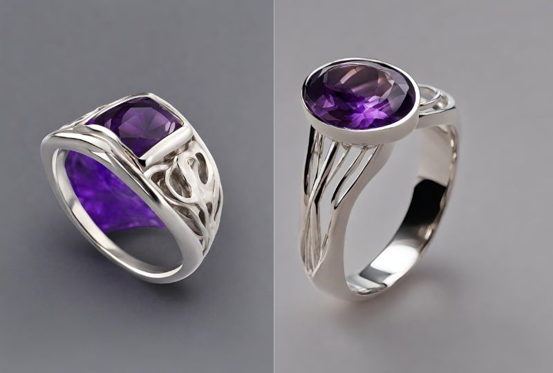 amethyst ring, amethyst gemstone ring, amethyst ring for women, amethsyt ring for men, 