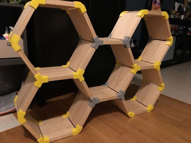 custom hexagon printing